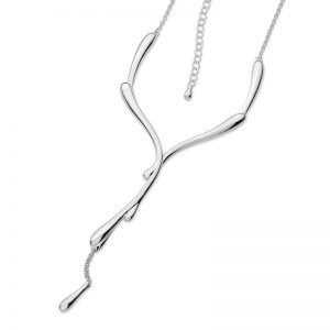 Lucy Q Silver Dropping Necklace