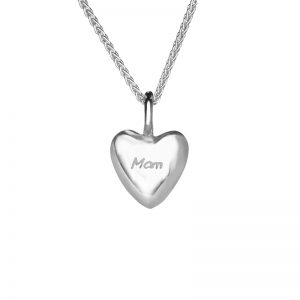 Gan Trysor Orignals Sterling Silver Tiny Mam Heart Pendant